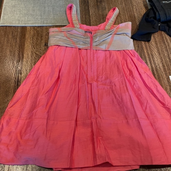 Girls Burberry coral authentic dress 8Y - Picture 9 of 10